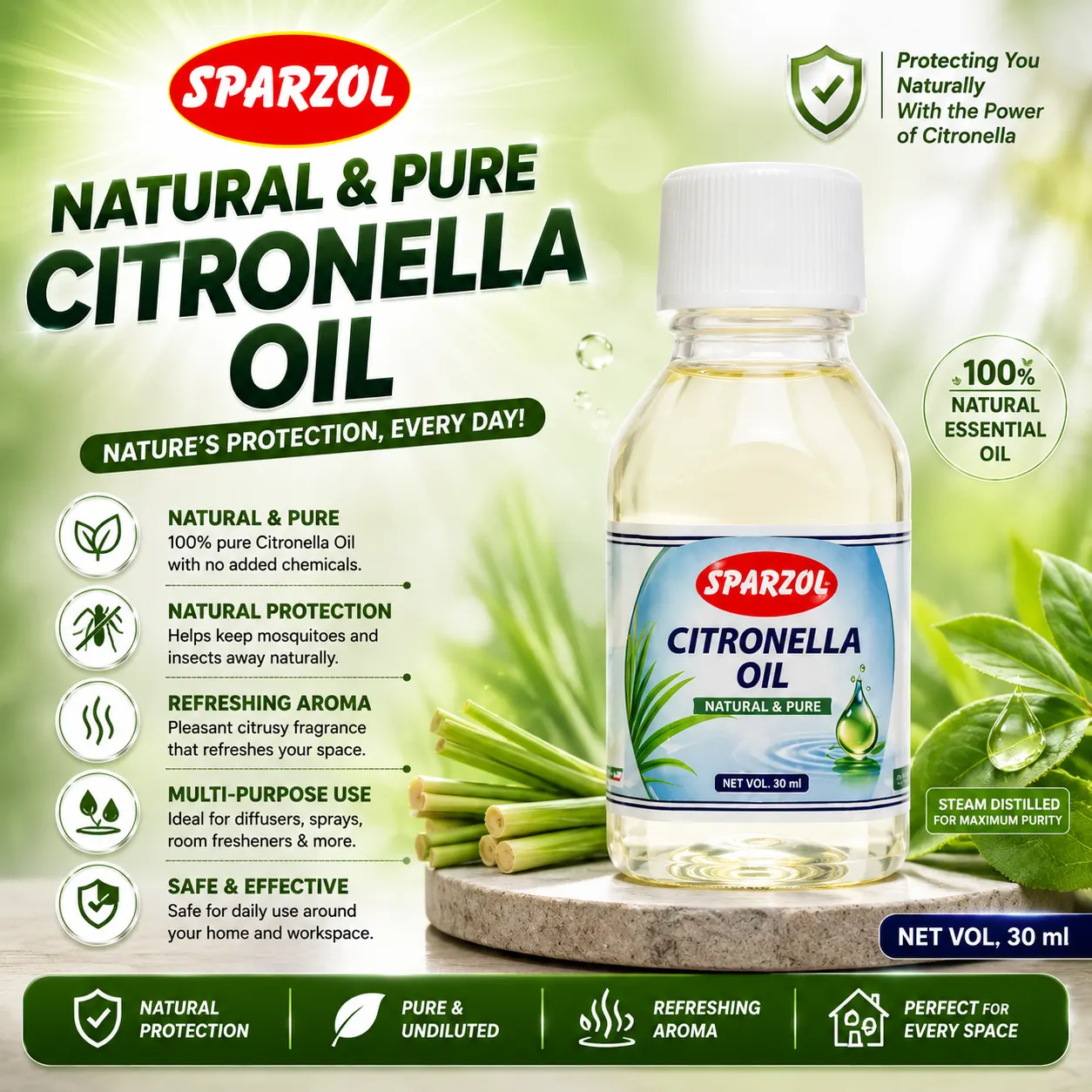Sparzol Citronella Oil PD