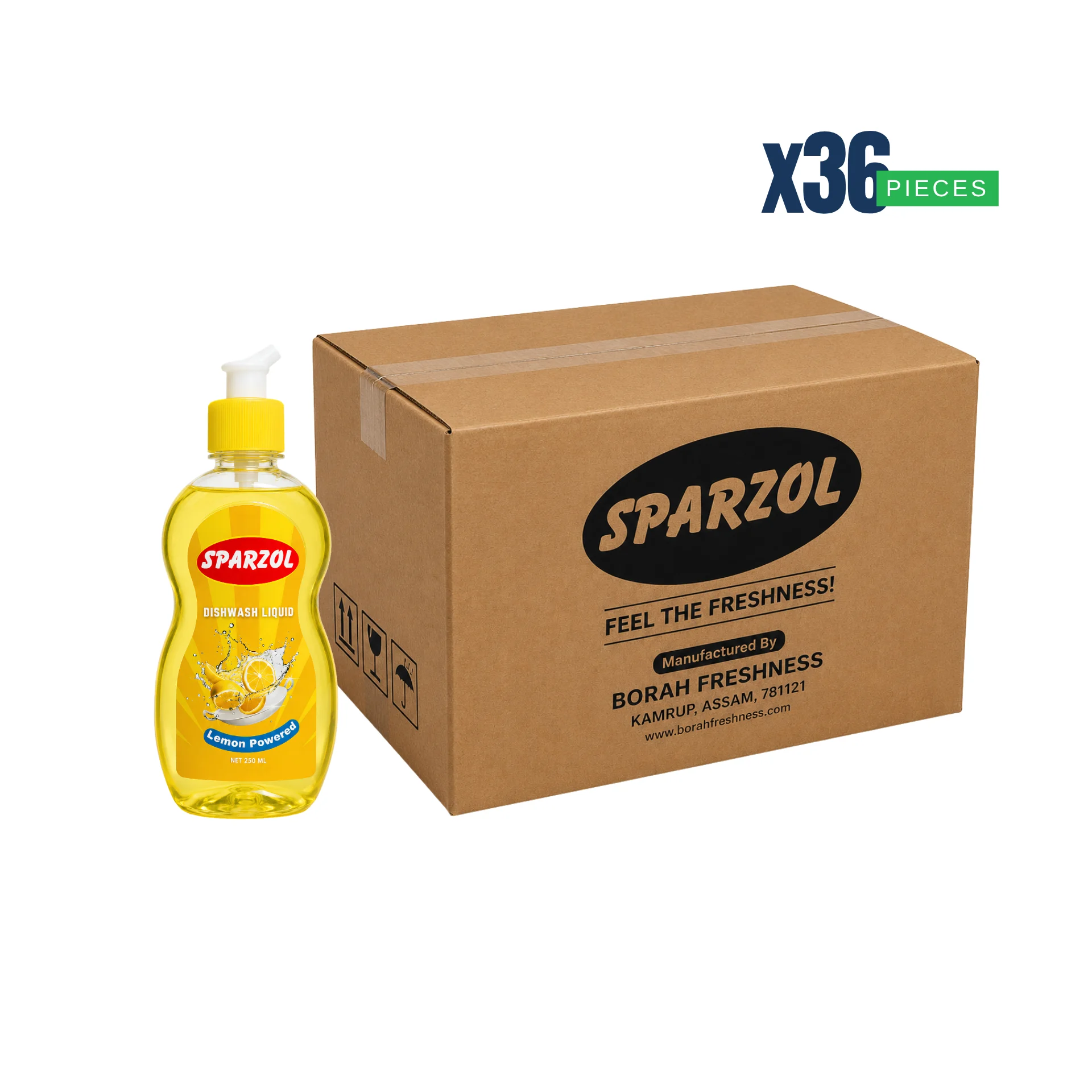 Sparzol Dishwash Liquid 250 ML Box