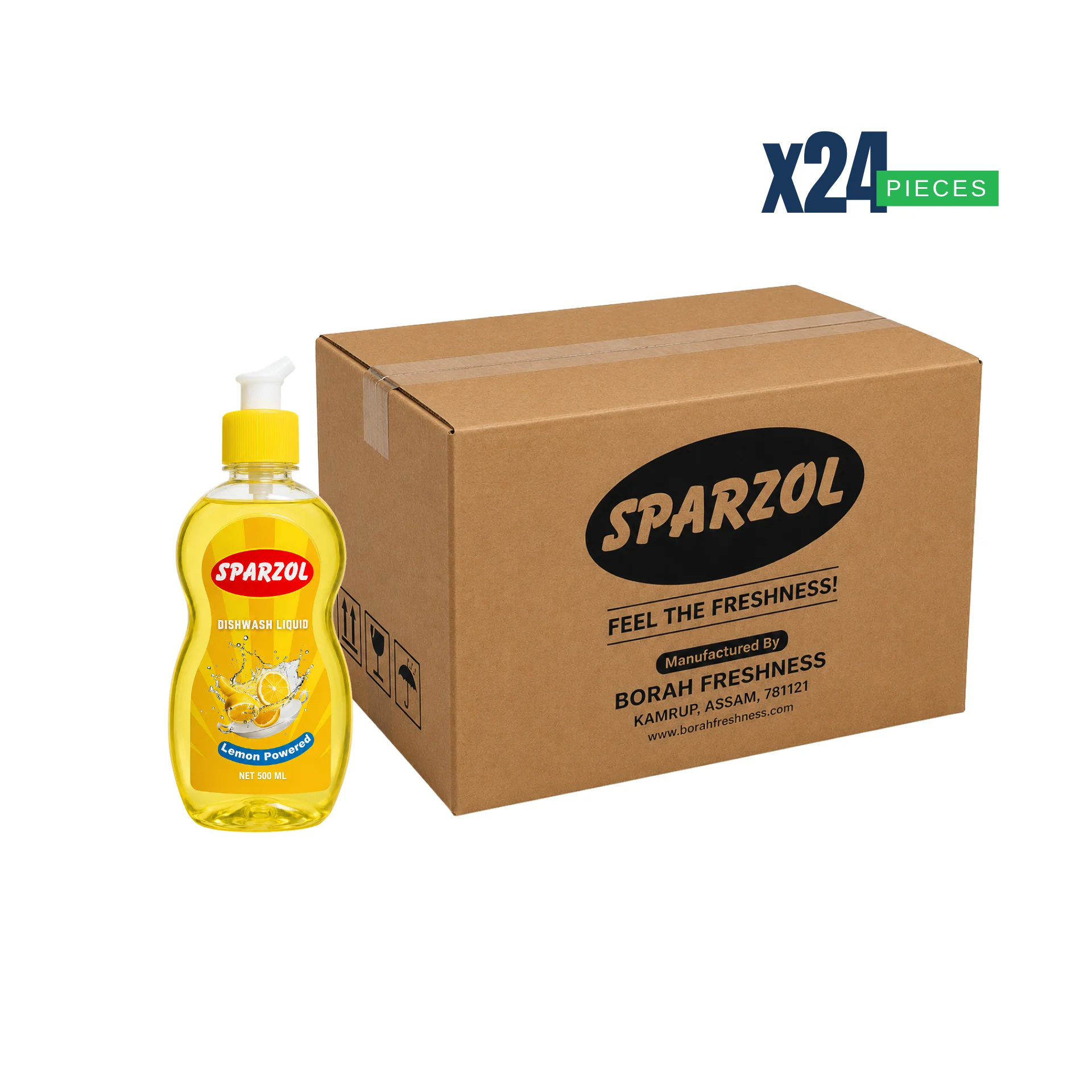 Sparzol Dishwash Liquid 500 ML Box