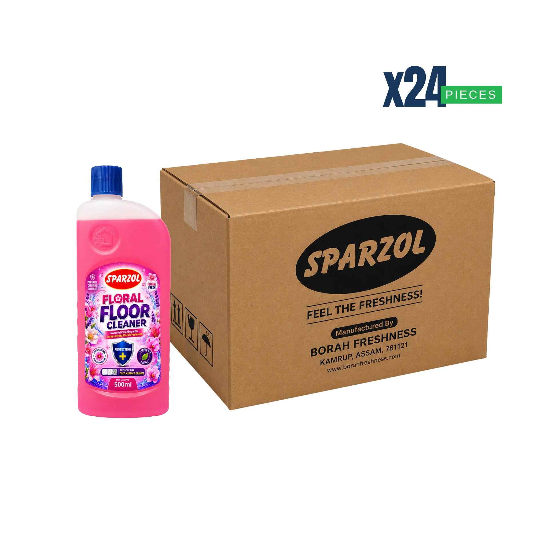 Sparzol Floral Floor Cleaner 500ML Box