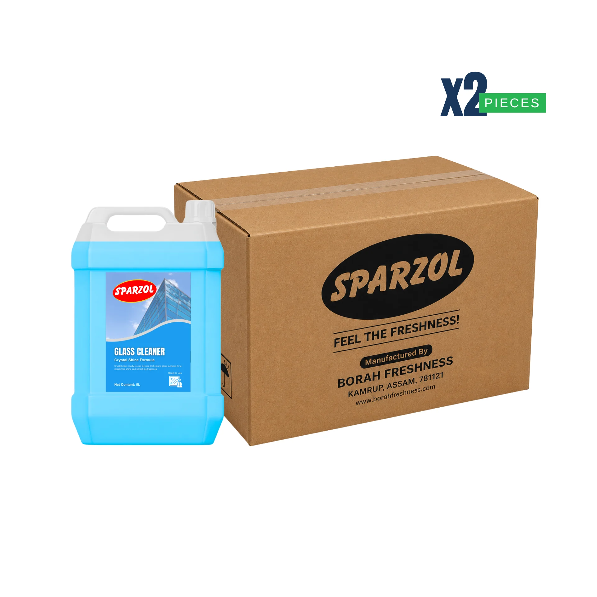 Sparzol Glass Cleaner 5L Box