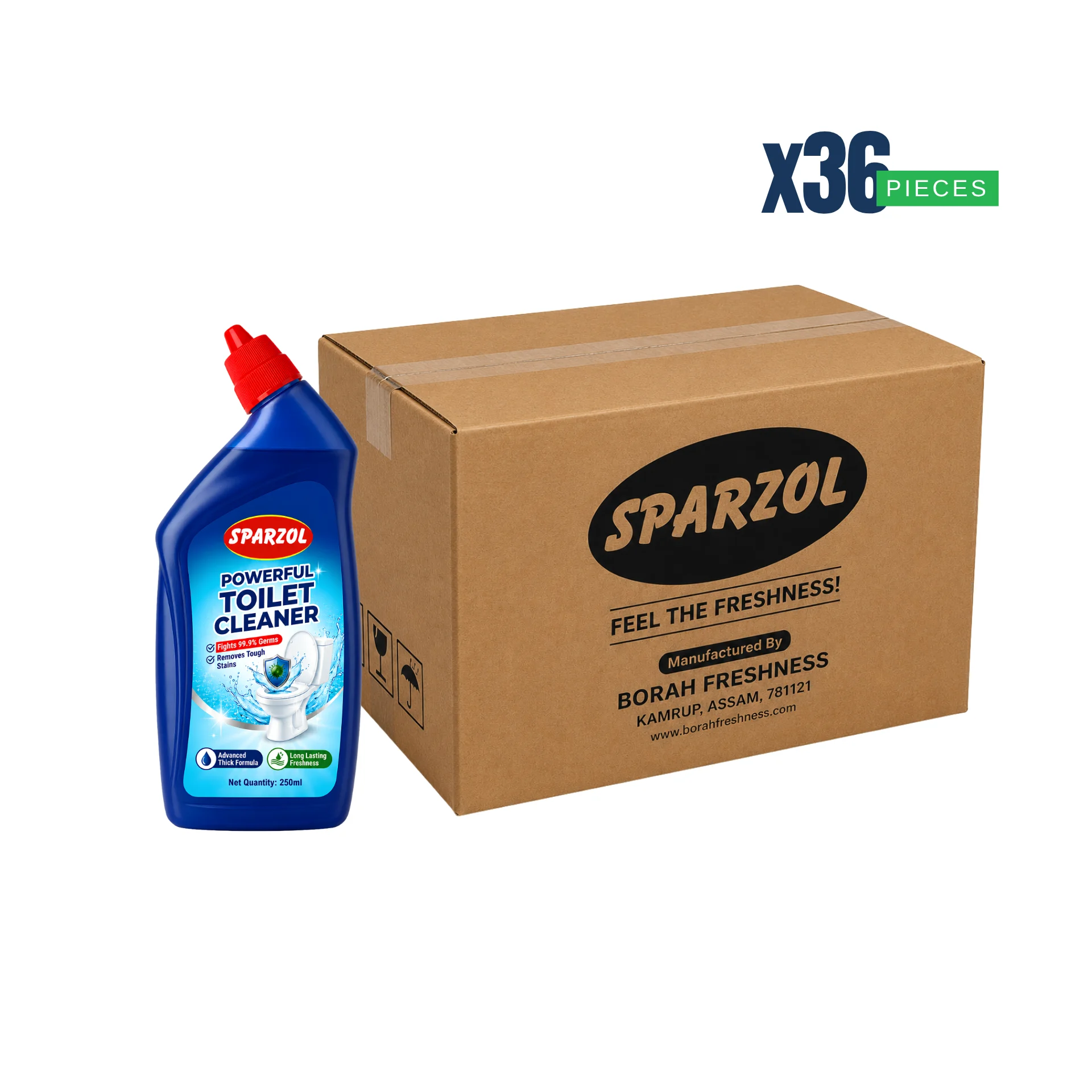 Sparzol Toilet Cleaner 250 ML Box