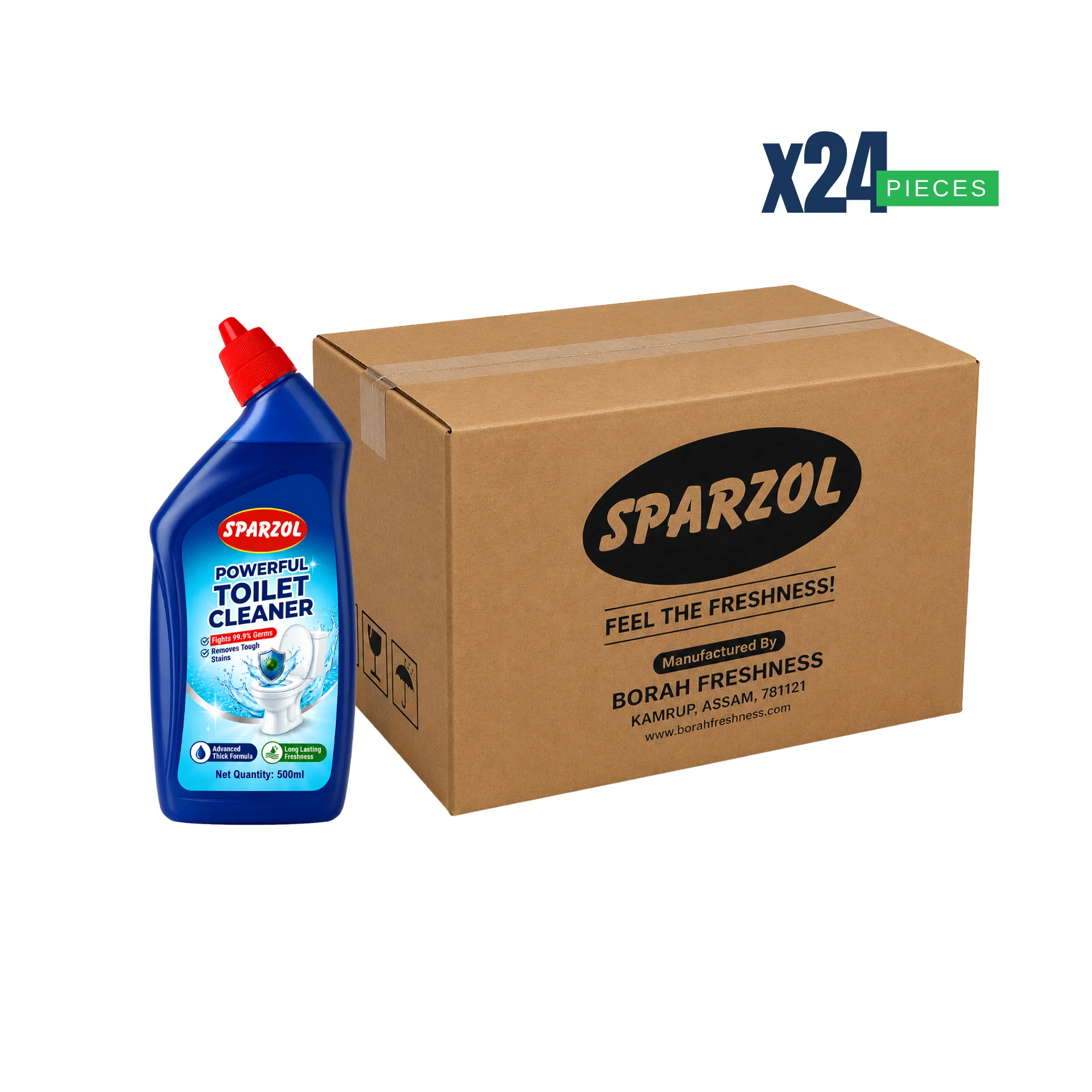 Sparzol Toilet Cleaner 500 ML Box