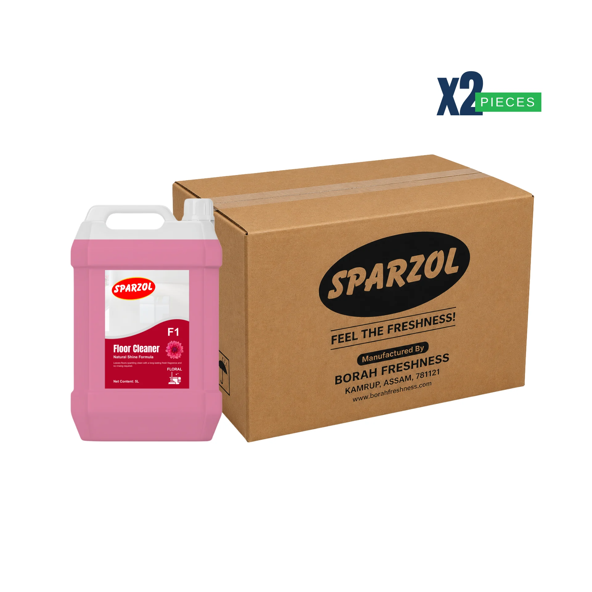 Sparzol Floor Cleaner F1 Floral 5L Box