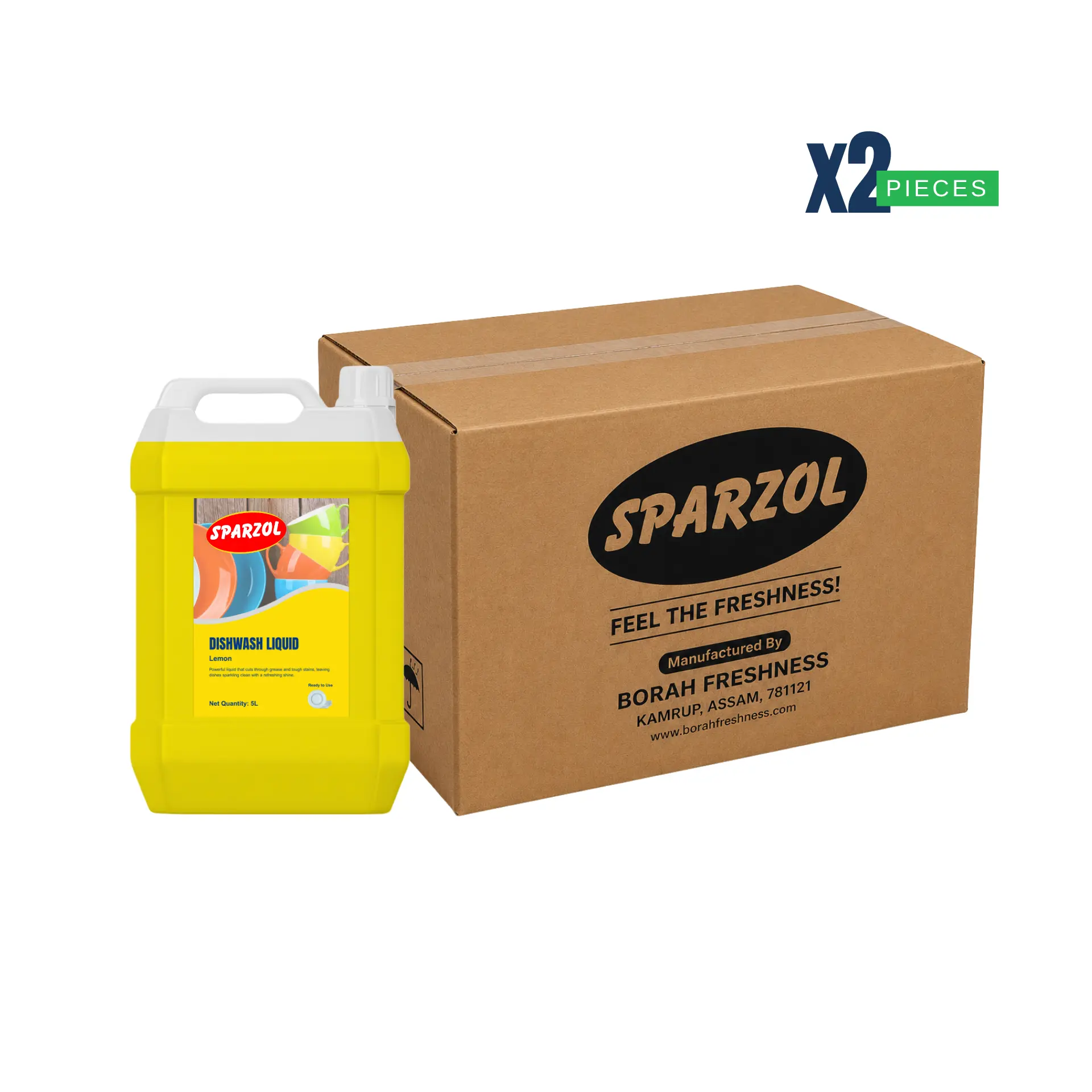 Sparzol Lemon Dishwash Liquid 5L Box